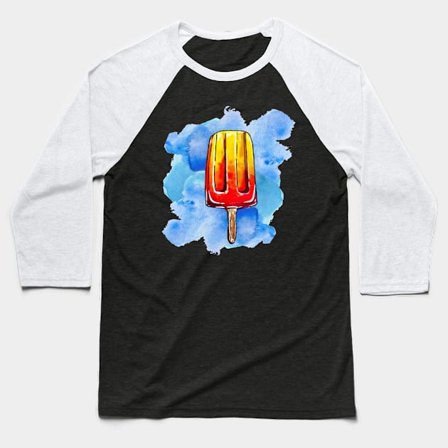 Ice Lolly Baseball T-Shirt by Art by Ergate